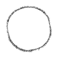 Hand-drawn sketch frames in doodle style.