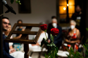 Dos rosas naturales