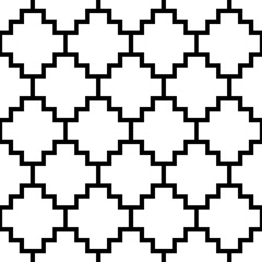 Inca crosses seamless pattern. Ethnic ornament. Folk background. Geometric wallpaper. Cross shapes image. Tribal motif. Ancient mosaic. Digital paper, web design, textile print, abstract. Vector work.