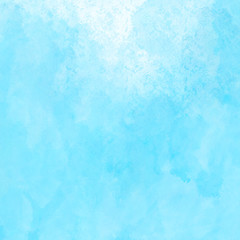 Fototapeta na wymiar Watercolor blue sky abstract background