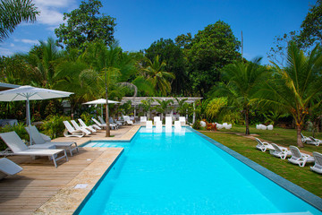 Pool of a Boutique Hotel in Costa Rica at the Caribbean close to Puerto Viejo
