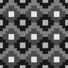 Inca crosses seamless pattern. Ethnic ornament. Folk background. Geometric wallpaper. Grid image. Tribal motif. Ancient mosaic. Digital paper, web design, textile print, abstract. Vector artwork.