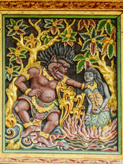 Obraz premium Ubud on the isle of Bali in Indonesia, the town is famous for the monks forest