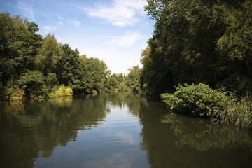 Fototapeta na wymiar Views of the River Bure between Wroxham and Coltishall, The Broads, Norfolk, UK