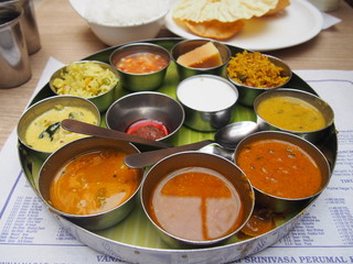 Beautiful Indian traditional cuisine called Thali, it also looks good., Delhi, North India, India