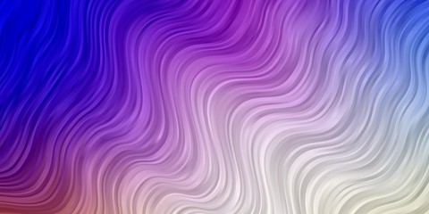 Obraz premium Light Multicolor vector background with lines. Colorful illustration, which consists of curves. Pattern for commercials, ads.