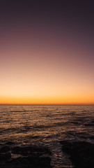 atardecer reflejado en el mar