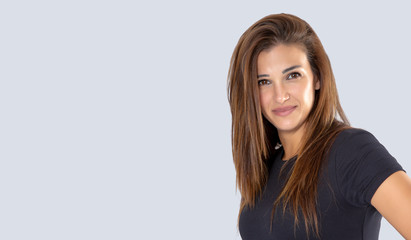 Fototapeta premium Studio shot of beautiful young woman
