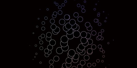 Dark Pink, Green vector backdrop with dots. Modern abstract illustration with colorful circle shapes. Design for your commercials.