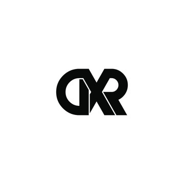 dxr letter original monogram logo design