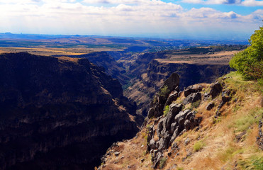 Armenia Canyon by Saghmosavank Monastery