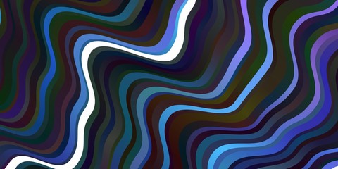 Dark Pink, Blue vector backdrop with curves.