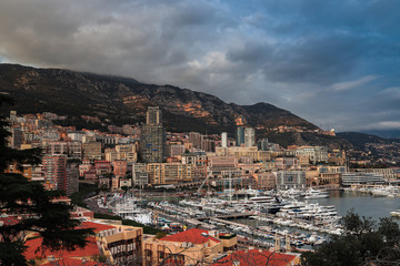Fototapeta na wymiar day panorama view of Monaco 