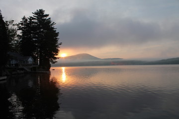 sunrise on the lake
