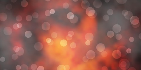 Dark Pink vector texture with circles. Abstract illustration with colorful spots in nature style. Pattern for booklets, leaflets.