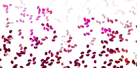 Light pink vector pattern with abstract shapes.