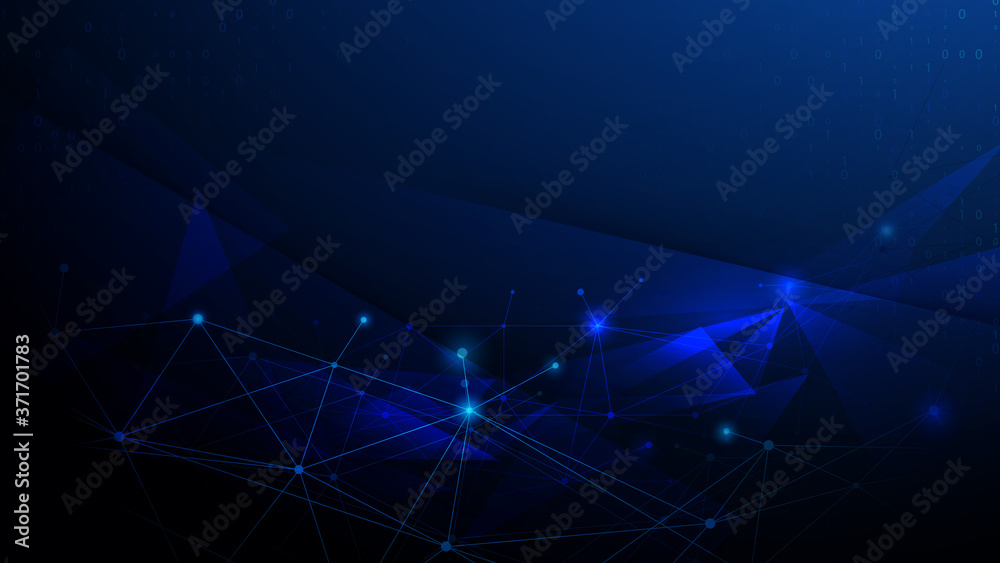 Aufkleber Futuristic Abstract Electronic Circuit Connection technology Background. High Tech Computer with Science and Technology. Vector Illustration