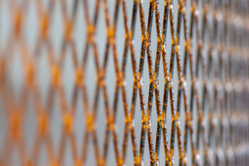 Background image of a rusty iron grating