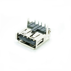 Electronic USB female jack PCB mount