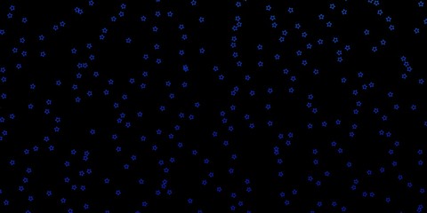 Naklejka na ściany i meble Dark BLUE vector texture with beautiful stars. Colorful illustration with abstract gradient stars. Pattern for websites, landing pages.