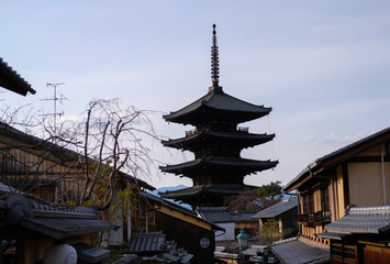 Obraz premium 京都の五重の塔