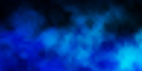 Light Blue, Green vector background with clouds. Abstract illustration with colorful gradient clouds. Template for landing pages.