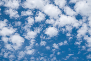 Blue sky with white clouds. 