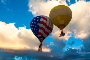 Sunrise Ascension at Balloon Fiesta, New Mexico, USA