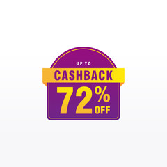 72 discount, Sales Vector badges for Labels, , Stickers, Banners, Tags, Web Stickers, New offer. Discount origami sign banner