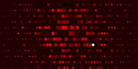 Dark Orange vector layout with circle shapes. Illustration with set of shining colorful abstract spheres. Pattern for websites.