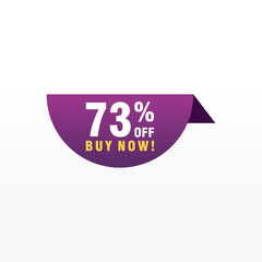 73 discount, Sales Vector badges for Labels, , Stickers, Banners, Tags, Web Stickers, New offer. Discount origami sign banner