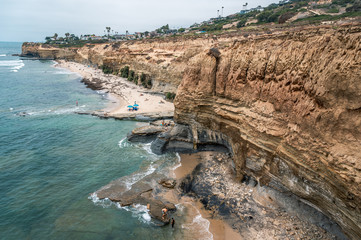 Cliffside San Diego Coastline in Point Loma Beach