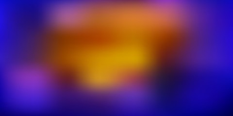 Dark blue, red vector blur backdrop.