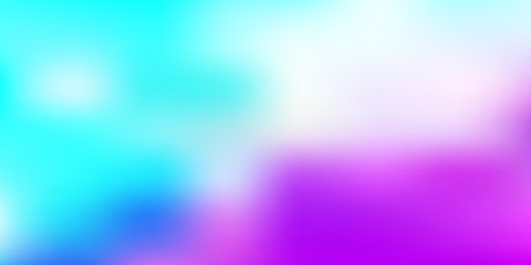 Light pink, blue vector abstract blur drawing.