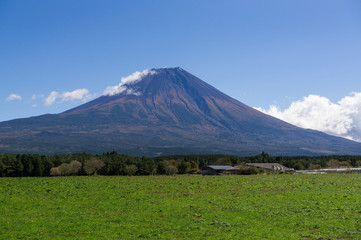 朝霧高原からの富士山
