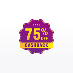 75 discount, Sales Vector badges for Labels, , Stickers, Banners, Tags, Web Stickers, New offer. Discount origami sign banner