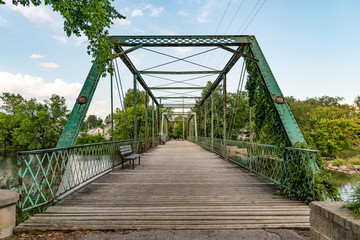 Historical Bridge now a walk way to enjoy Canada Landscape