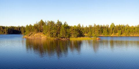 island with rocks