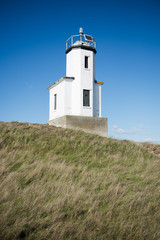 Fototapeta na wymiar Lighthouse on San Juan Island off coast of Washington State, USA