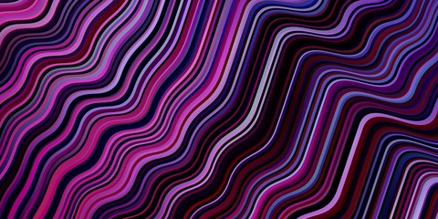 Light Purple, Pink vector pattern with wry lines.