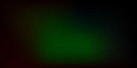 Dark Green vector blur background.