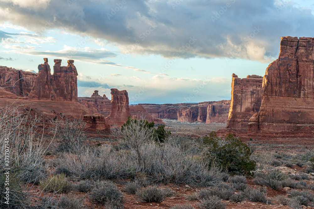 Poster The Three Gossips Arches National Park Moab Utah USA