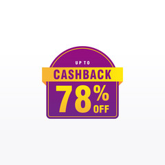 78 discount, Sales Vector badges for Labels, , Stickers, Banners, Tags, Web Stickers, New offer. Discount origami sign banner
