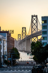Harrison Street and the Bay Bridge