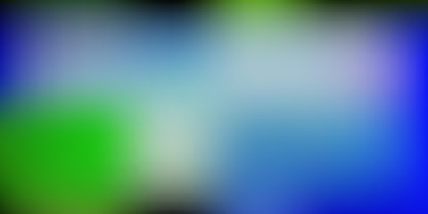 Light Blue, Green vector gradient blur template.