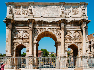 Fototapeta na wymiar Arch of Constantine, Rome, Italy