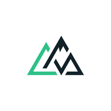 Logo Letter C mountain logo vector