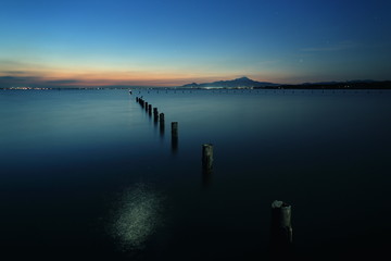 伯耆大山と日の出