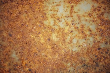 Rust on the surface of the iron plate Vintage style background