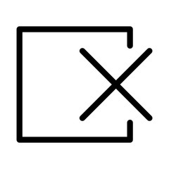 Declined, Cross, Failure Icon